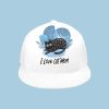 I Love Cat Mom  - Snapback Hat G(Front Panel Customization)