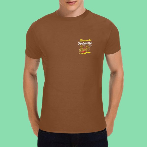 Fireworks Brisbane 1 - Men's Gildan T-shirt 100% Cotton (USA Size) (Model T02)