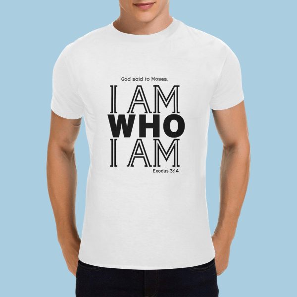 God said to Moses I AM WHO I AM 2 - Men's Gildan T-shirt 100% Cotton (USA Size) (Model T02)