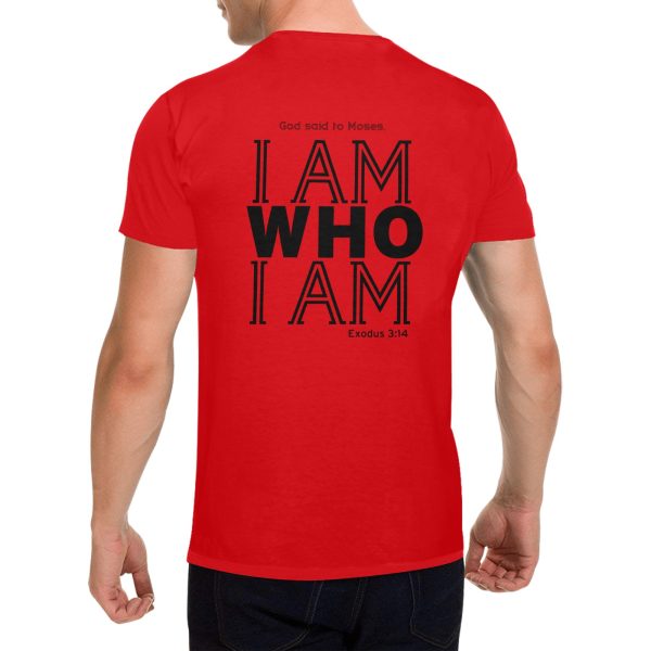God said to Moses I AM WHO I AM 2 - Men's Gildan T-shirt 100% Cotton (USA Size) (Model T02)