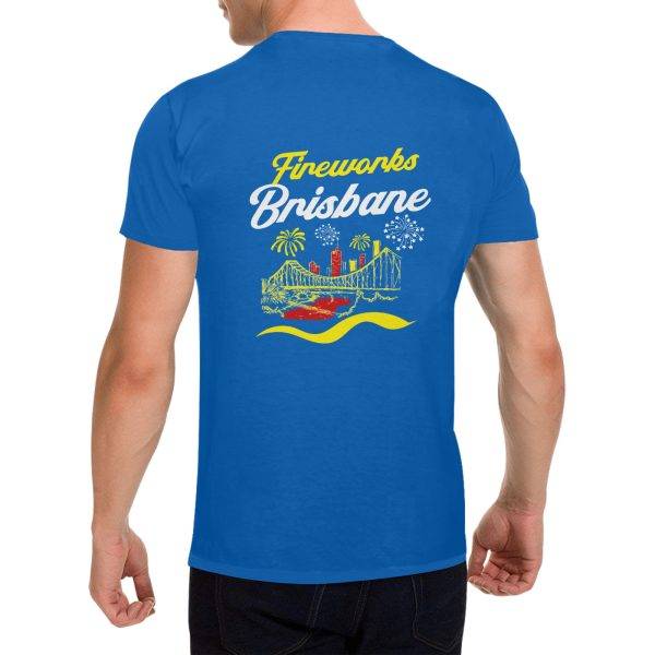 Fireworks Brisbane 1 - Men's Gildan T-shirt 100% Cotton (USA Size) (Model T02)