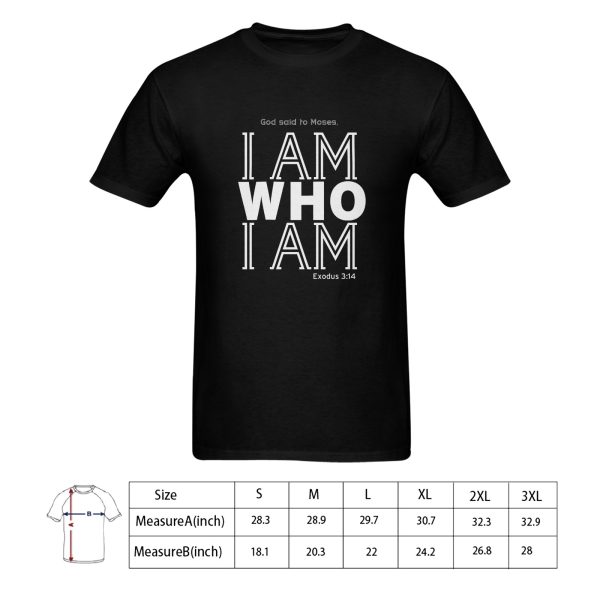 God said to Moses I AM WHO I AM 2 - Men's Gildan T-shirt 100% Cotton (USA Size) (Model T02)