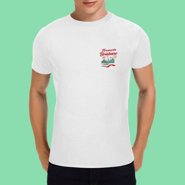 Fireworks Brisbane 1 - Men's Gildan T-shirt 100% Cotton (USA Size) (Model T02)