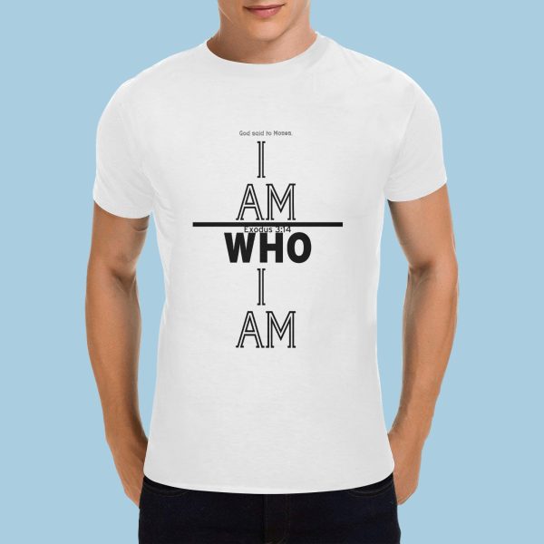 God said to Moses I AM WHO I AM 3 - Men's Gildan T-shirt 100% Cotton (USA Size) (Model T02)