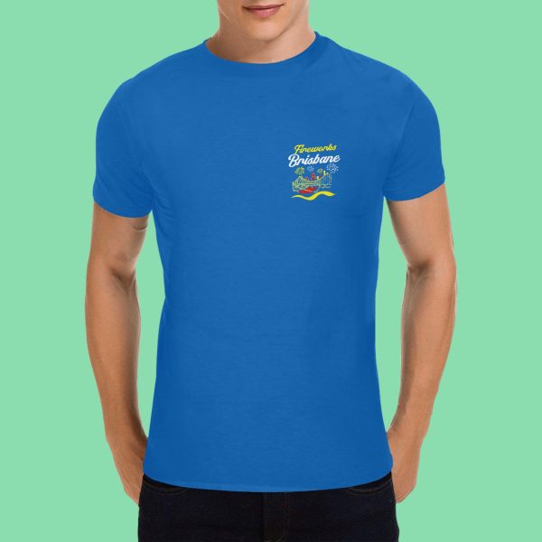 Fireworks Brisbane 1 - Men's Gildan T-shirt 100% Cotton (USA Size) (Model T02)