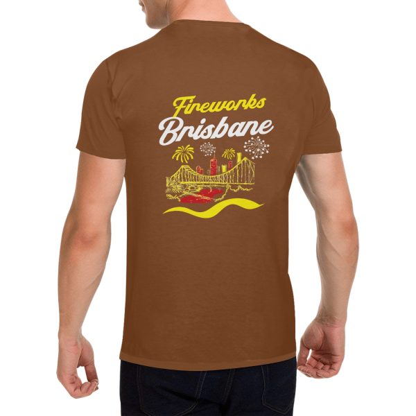 Fireworks Brisbane 1 - Men's Gildan T-shirt 100% Cotton (USA Size) (Model T02)