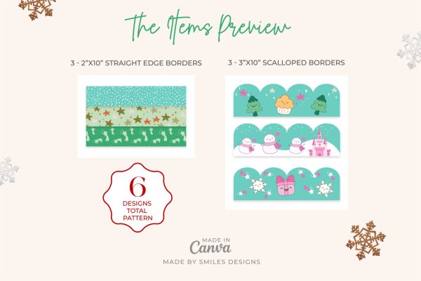 Winter Wonderland Classroom Bulletin Board Borders Classroom Decor 3