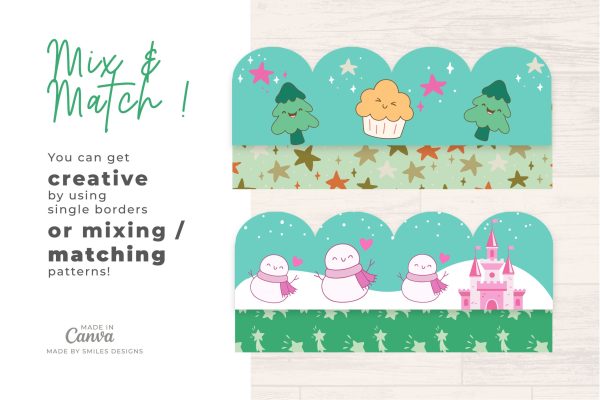 Winter Wonderland Classroom Bulletin Board Borders Classroom Decor 4