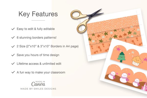 Winter Wonderland Classroom Bulletin Board Borders Classroom Decor - Holiday Themes V3-2