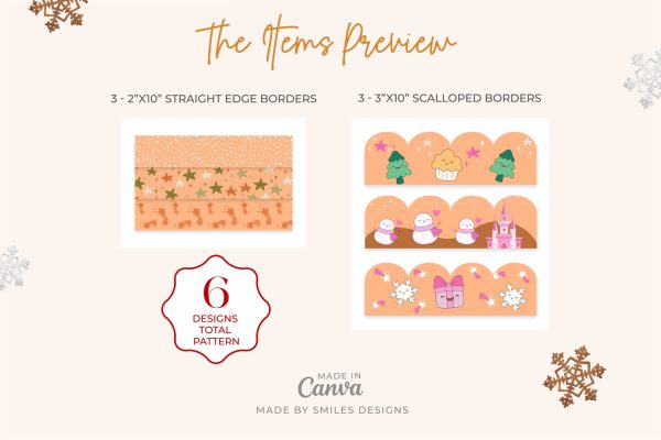 Winter Wonderland Classroom Bulletin Board Borders Classroom Decor - Holiday Themes V3-3