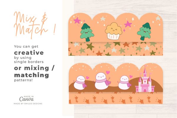 Winter Wonderland Classroom Bulletin Board Borders Classroom Decor - Holiday Themes V3-4