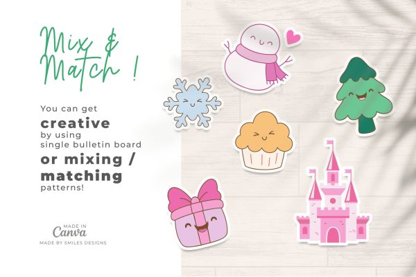 Winter Wonderland Classroom Bulletin Board Kit - Holiday Themes V1-4