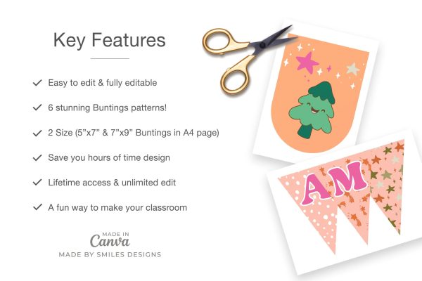 single product page design_Winter Wonderland Classroom Bulletin Board Bunting & Banners - Holiday Themes_v3-2