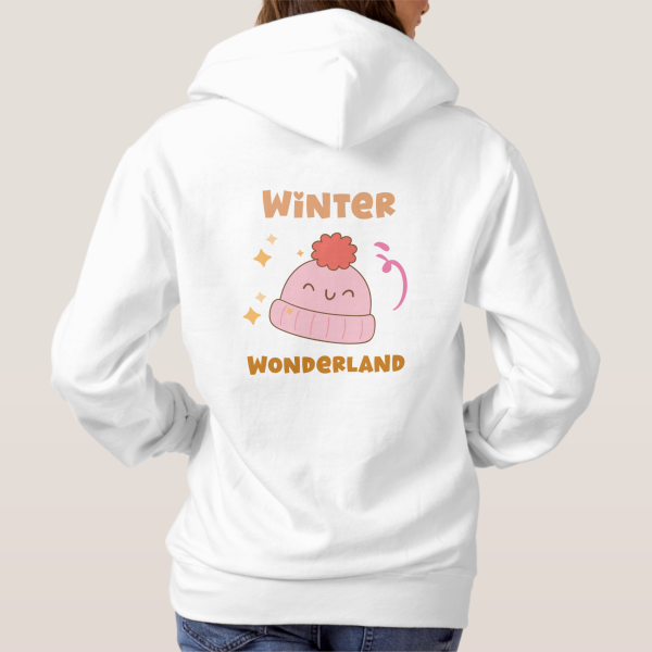 Zazzle Winter Wonderland Womens Hoodies - V5 (Back)