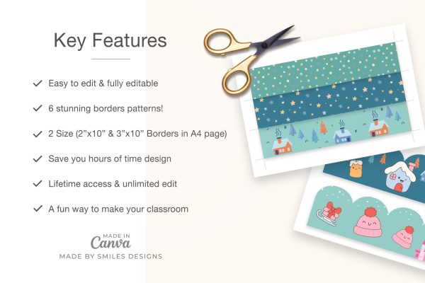 single product page design_Winter Wonderland Classroom Bulletin Board Borders Classroom Decor_V4-2
