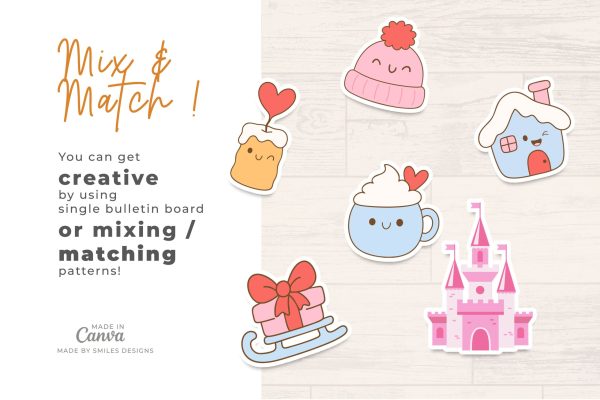 single product page design_Winter Wonderland Classroom Bulletin Board Kit - Holiday Themes V5-5