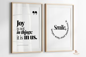 Home Wall Art Set of 2 Gratitude & Positivity_2 | Affirmations Wall Art | Neutral Wall Art | Daily Affirmation Printable | Minimalist poster | Home decor printable wall art | Digital download, Neutral Smiles Home Series Vol.1